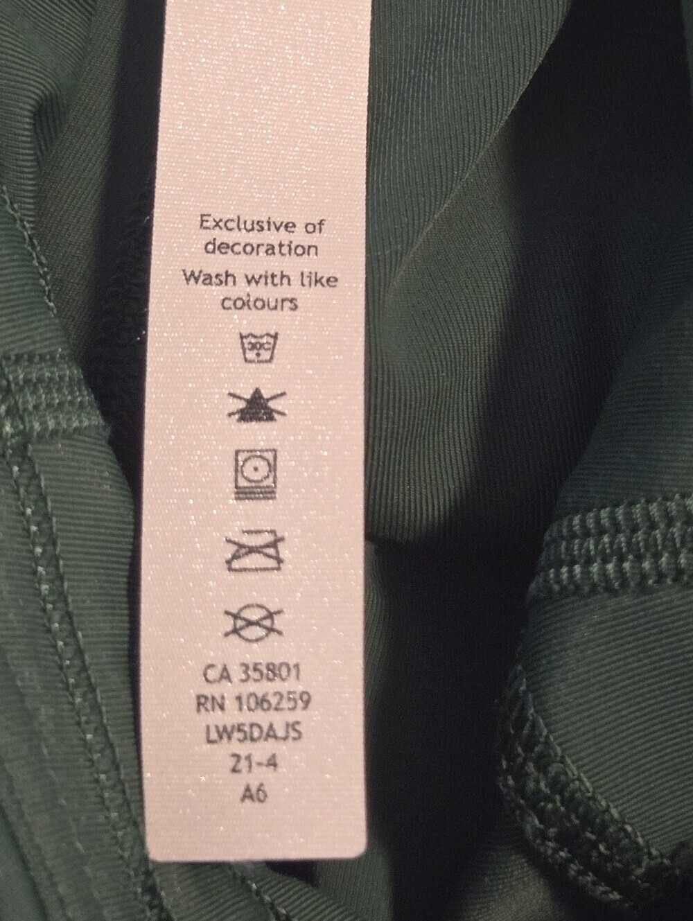 Lululemon Womens Everglade Green Yoga Pilates Running Power Thru 25" Leggings 2 - Picture 6 of 8